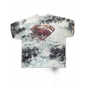 Justice League Men's Tie-Dye Superman Logo T-Shirt Size XXL